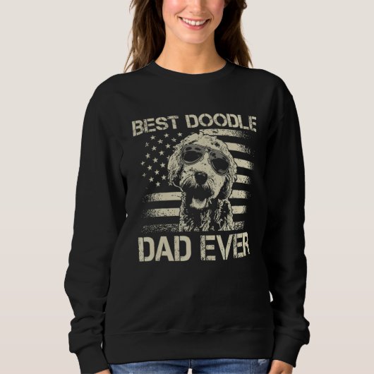 Mens Best Doodle Vater je Goldendoodle Merican Fl Sweatshirt (Vorderseite)