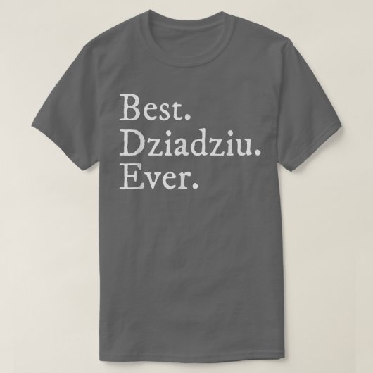 Mens Best Dziadziu je nach polnischem Geschenk T-Shirt (Design vorne)