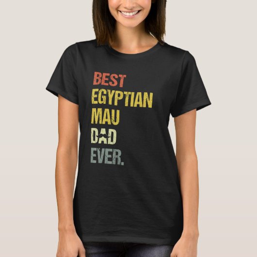 Mens Best Egyptian Mau Vater Cat T-Shirt (Vorderseite)