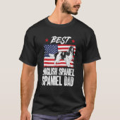Mens Best English Springer Spanier Vater American  T-Shirt (Vorderseite)