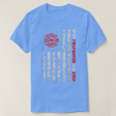 Mens Best Firefighter Vater je American Flag Firem T-Shirt (Design vorne)