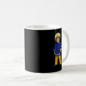 Mens Best Fireman Children Cartoon Sam Gift Kaffeetasse (VorderseiteRechts)