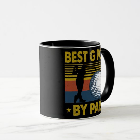 Mens Best G Pop by Par Funny Disc Golf Geschenk fü Tasse (VorderseiteRechts)