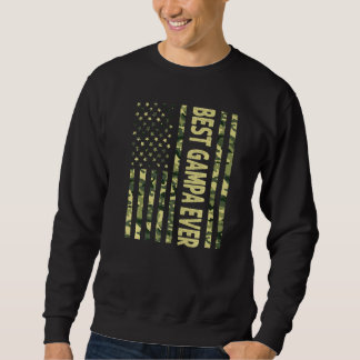 Mens Best Gampa je US-amerikanische Flagge Großfet Sweatshirt