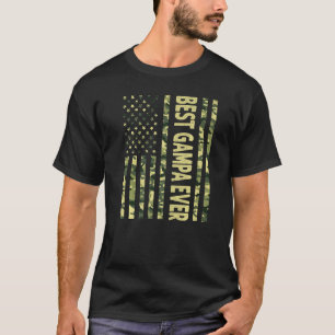 Mens Best Gampa je US-amerikanische Flagge Großfet T-Shirt