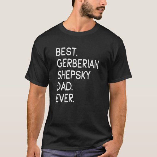 Mens Best Gerberian Shepsky Vater je T-Shirt (Vorderseite)