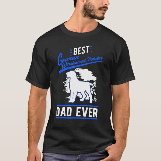 Mens Best German Drahthaar Pointer Vater jemals T-Shirt (Vorderseite)