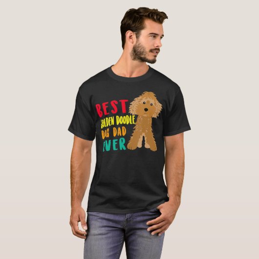 Mens Best Golden Doodle Vater Ever Fathday F T-Shirt (Vorne ganz)