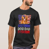 Mens Best Golden Retriever Vater jemals American F T-Shirt (Vorderseite)
