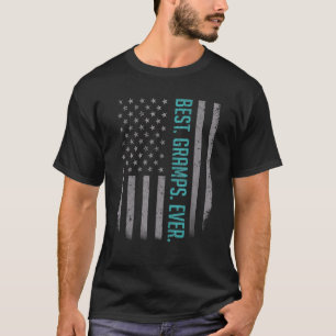 Mens Best Grams je amerikanische Fahne für Vaterin T-Shirt