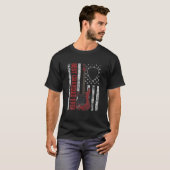 Mens Best Grandad jemals American Flag Gitarre Chr T-Shirt (Vorne ganz)