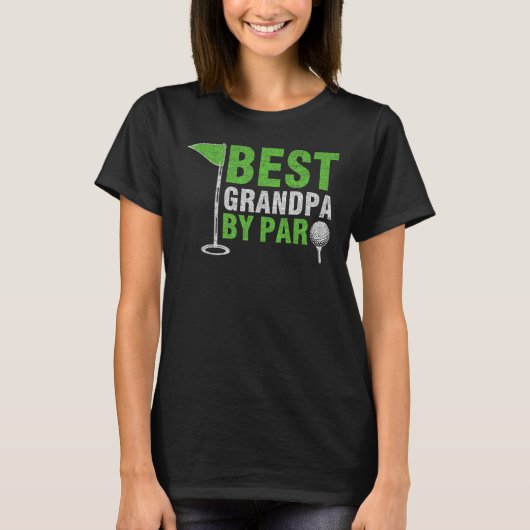 Mens Best Grandpa By Par Father s Day Golf Grandad T-Shirt (Vorderseite)
