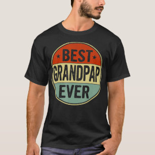 Mens Best Grandpap je Retro Style Cooles Tagesgesc T-Shirt