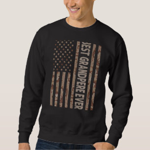 Mens Best Grandpere je US-amerikanische Flagge Gro Sweatshirt