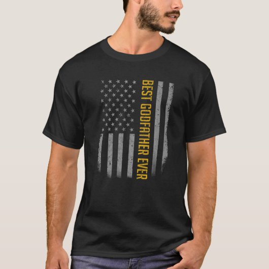 Mens Best Grandpop jemals amerikanische Flagge für T-Shirt (Vorderseite)