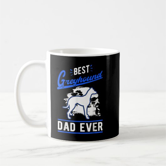 Mens Best Greyhound Vater Ever Whippet Galgo Kaffeetasse (Links)