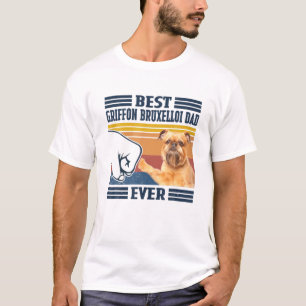Mens Best Griffon Bruxellois Vater Ever Funny Dog  T-Shirt