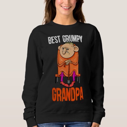 Mens Best Grumpy Opa Opa Vatertag Sweatshirt (Vorderseite)