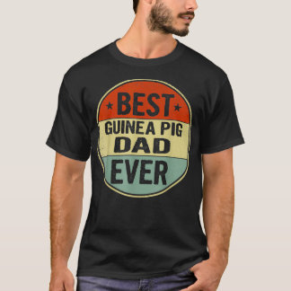Mens Best Guinea Pig Vater je Retro Style Cool Bir T-Shirt
