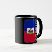 Mens Best Haitian Vater je Haiti Daddy Vater Tasse (VorderseiteRechts)