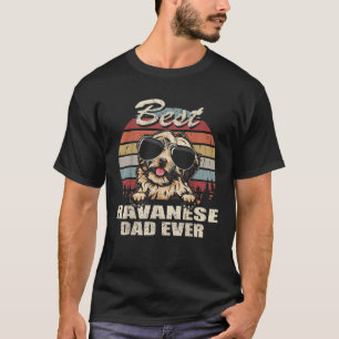 Mens Best Havanese Vater Ever Vatertag Cooler Hund T-Shirt