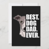 Mens Best Hund Vater Ever Whippet Vater Fars Day G Dankeskarte (Vorderseite)
