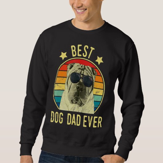 Mens Best Hund Vater je chinesischer Shar Pei Vate Sweatshirt (Vorderseite)