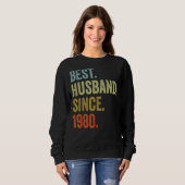 Mens Best Husband seit 1980 Wedding Anniversarry Sweatshirt (Vorne ganz)