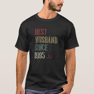 Mens Best Husband seit 1995 27th Wedding Annivers T-Shirt