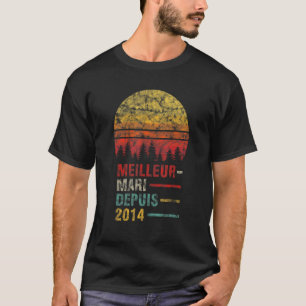 Mens Best Husband seit 2014 8 Hochzeitstag T-Shirt