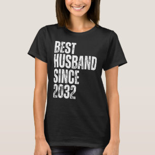 Mens Best Husband seit 2032 Vintage Wedding Anniv T-Shirt