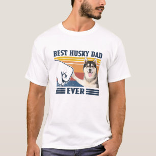 Mens Best Husky Vater Ever Funny Dog Lover Vaters T-Shirt