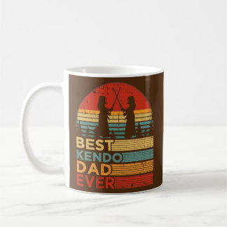 Mens Best Kendo Vater Ever Funny Vintag Kendo Kaffeetasse