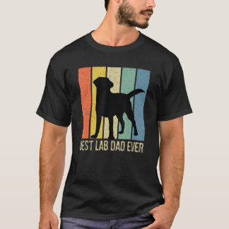 Mens Best Labrador Vater je Black Labrador Retriev T-Shirt