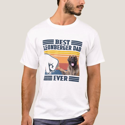 Mens Best Leonberger Vater Ever Funny Dog Lover Fa T-Shirt (Vorderseite)