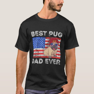 Mens Best Mops Vater Ever Mops Dog Lover Papa USA  T-Shirt