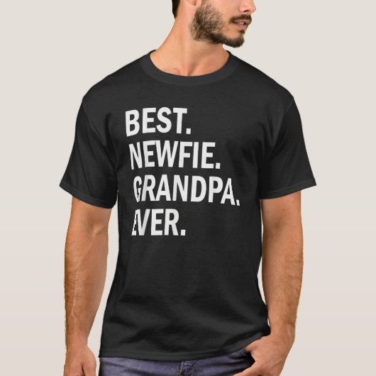 Mens Best Newfie Grandpa Ever Newfoundland Dog T-Shirt (Vorderseite)