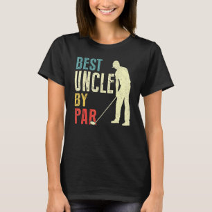 Mens Best Oncle by Par Golf Vatertag Papa T-Shirt