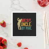Mens Best Oncle by Par Retro Väter Day Geschenke Serviette (Beispiel)