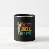 Mens Best Onkel by Par Retro Vathers Day Geschenke Tasse (Zentrum)