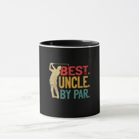 Mens Best Onkel by Par Retro Vathers Day Geschenke Tasse (Zentrum)