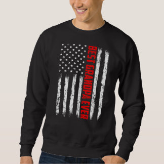 Mens Best Opa je Tag des amerikanischen Flaggenvat Sweatshirt
