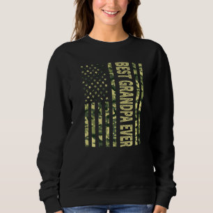 Mens Best Opa je US-amerikanische Flagge Großvater Sweatshirt