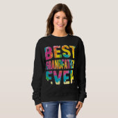 Mens Best Opa jemals Gefärbte Krawatte Sweatshirt (Vorne ganz)
