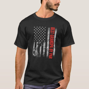 Mens Best Opa von Par US-amerikanischer Fahne Vate T-Shirt