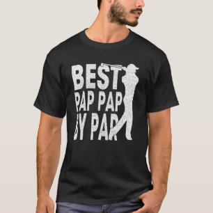 Mens Best Pap Pp by Par Vintag Pro Golfer Vater T-Shirt