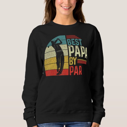 Mens Best Papa by Par Daddy Pater Day Golf Sweatshirt (Vorderseite)