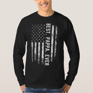 Mens Best Pappa je amerikanische Flagge für Männer T-Shirt