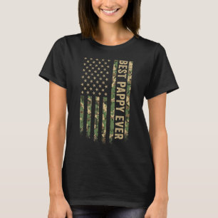 Mens Best Pappy Ever American Flag Camouflage Vete T-Shirt