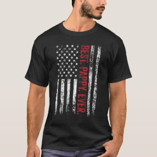 Mens Best Pappy Ever American Flag Papa Father' T-Shirt